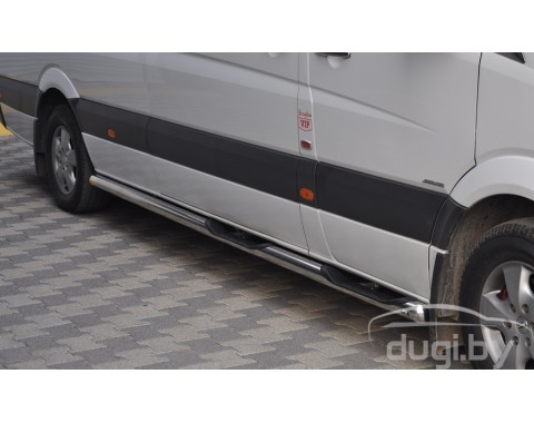 Пороги - трубы "Delux" для Volkswagen LT.
